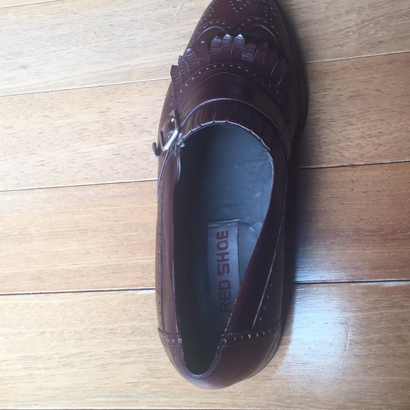 Men’s formal shoes Burgundy color Size: 9 - Picture 5 of 7